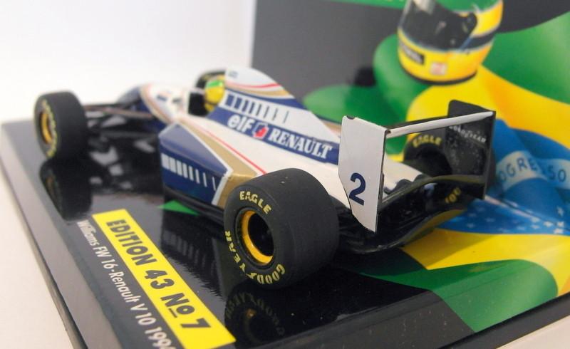 Minichamps 1/43 Scale AS12 43 No.7 Williams FW 16 Renault V10 1994 Ayrton Senna
