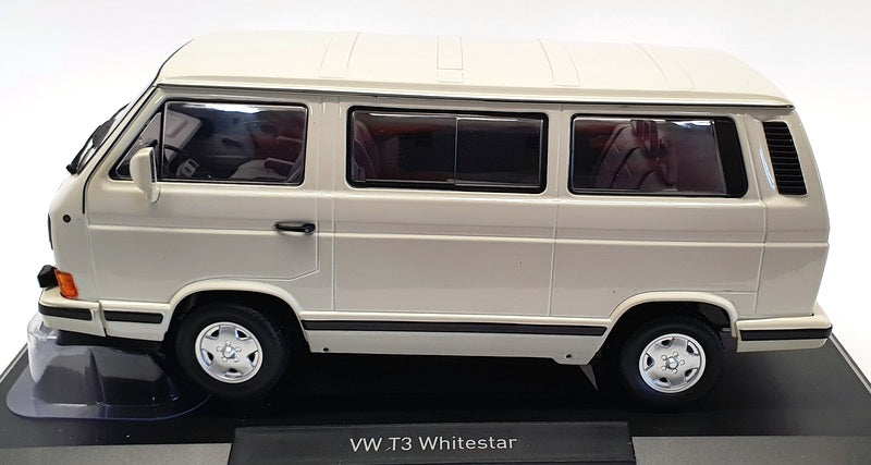 Norev 1/18 Scale Model Car 188541 - 1990 Volkswagen T3 Whitestar - White