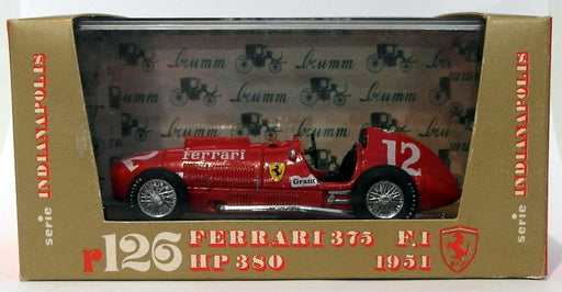 Brumm Models 1/43 Scale R126 - Ferrari 375 HP380 #12 F1 1951