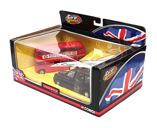 Corgi 3 Piece Set TY93287 - RM Bus Black Taxi & Concorde Aircraft