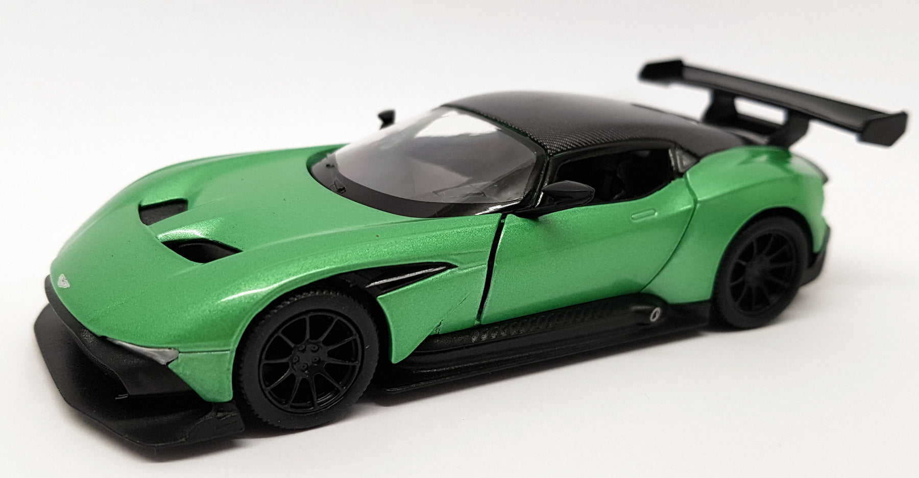 Aston Martin Vulcan - Green - Kinsmart Pull Back & Go Metal Model Car