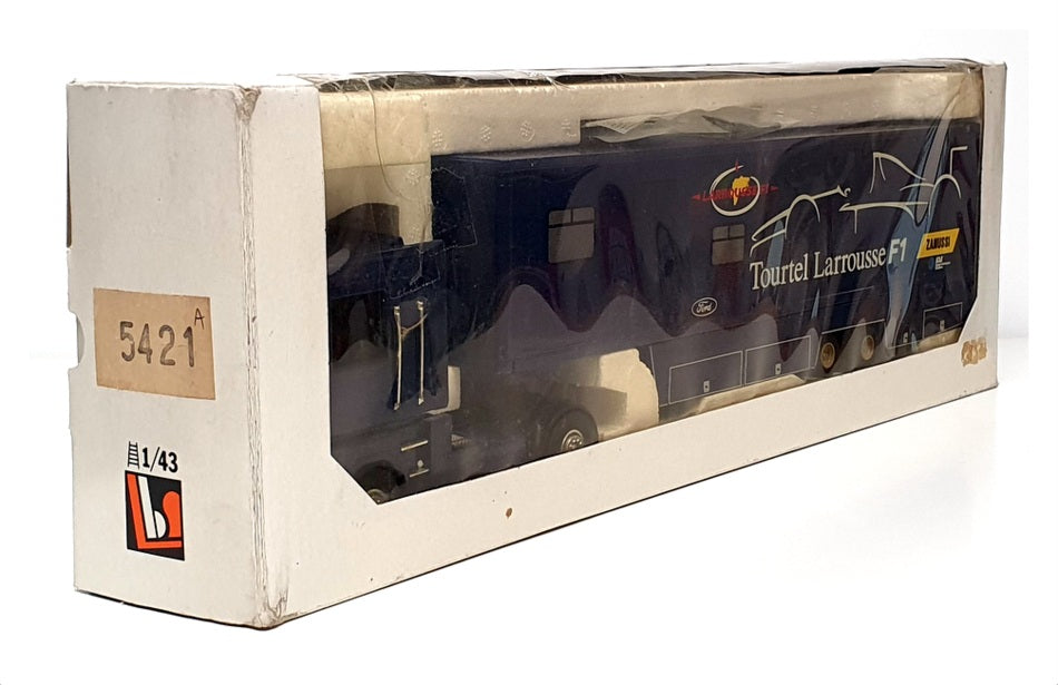 Eligor 1/43 Scale 5421 - Renault F1 Transporter Truck Tourtel Larrousse - Blue