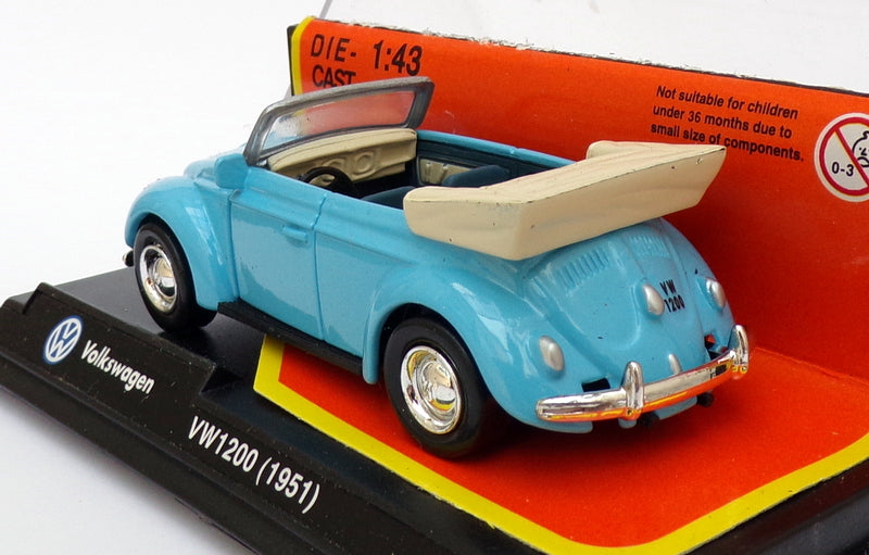 NEW-RAY 1/43 Scale Model Car 48489 - 1951 Volkswagen VW120 - Blue