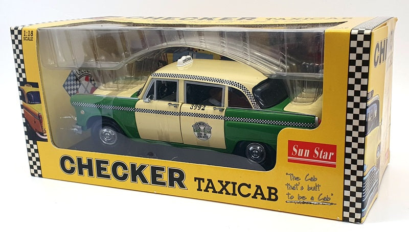 Sun Star 1/18 Scale Diecast 2502 - 1981 Chicago Checker Cab Taxi