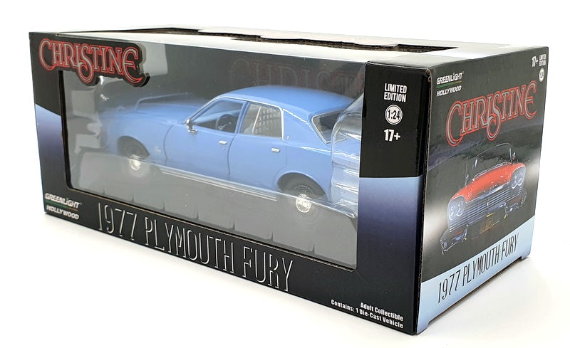 Greenlight 1/24 Scale 84142 - Christine 1977 Plymouth Fury - Blue