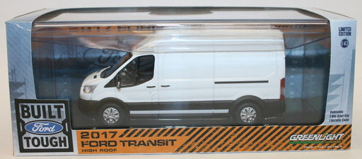 Greenlight 1/43 Scale Model Car 86083 - 2017 Ford Transit High Roof- White