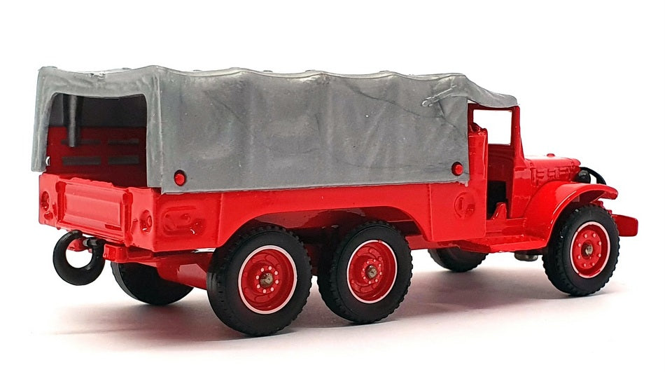 Solido 1/43 Scale 2105 - Dodge 6x6 Pompiers Fire Truck - Red/Silver