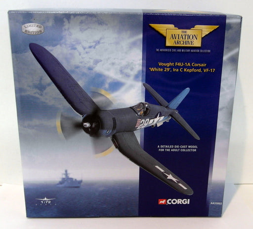 Corgi 1/72 Scale diecast AA33002 Vought F4-U1A Corsair White 29 VF17