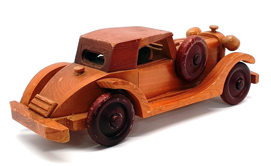 Unbranded WC08 25cm Long Hand-Made Wooden Car