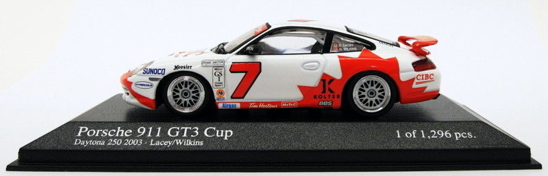 Minichamps 1/43 Scale Model Car 400 036907 Porsche 911 GT3 Cup Daytona 250 2003
