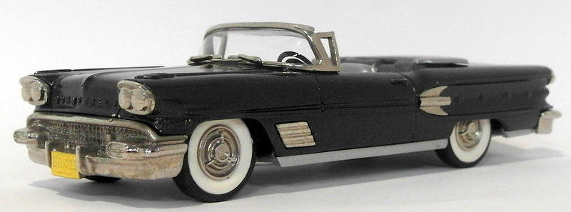 Brooklin 1/43 Scale BRK25 002A  - '58 Pontiac Bonneville Met Gunmetal - Yel Box