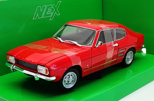Welly Nex 1/24 Scale Model Car 24069W - 1969 Ford Capri - Red