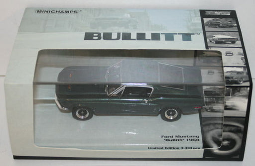 Minichamps 1/43 Scale 436 082022 - 1968 Ford Mustang Fastback  - Bullitt Film