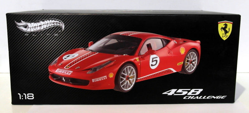 Hot Wheels 1/18 Scale Diecast - X5486 Ferrari 458 Challenge #5