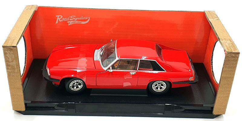 Road Signature 1/18 Scale Diecast - 92658 1975 Jaguar XJ-S V12 - Red
