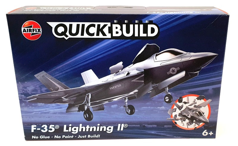 Airfix 26cm Long Quick Build Model Aircraft Kit J6040 -  F35 Lightning II