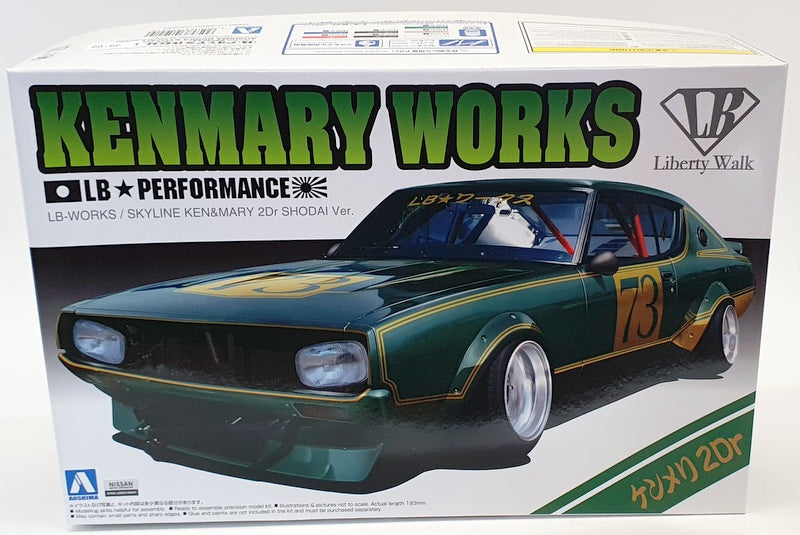 Aoshima 1/24 Scale Model Car Kit 2005SA - Skyline Ken & Mary Shodai Version.