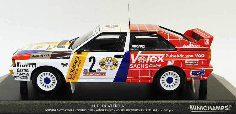Minichamps 1/18 Scale 155 841102 - Audi Quattro A2 Schmidt Motorsport