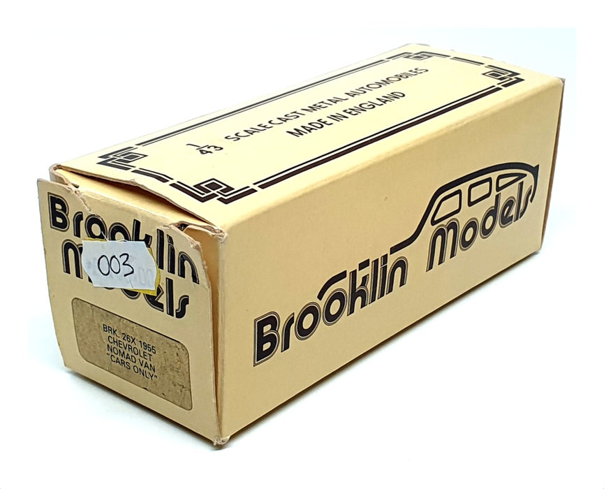 Brooklin Models 1/43 Scale BRK26X 003 - 1955 Chevrolet Nomad Van - Navy Blue