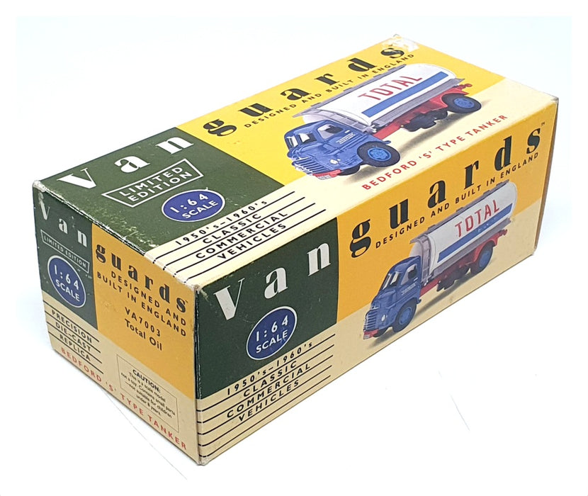 Vanguards 1/64 Scale VA7003 - Bedford S Type Tanker "Total" - Blue/White/Red