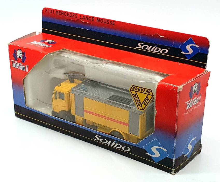 Solido 13cm Long Diecast 3131 - Mercedes Benz Foam Lance - Yellow