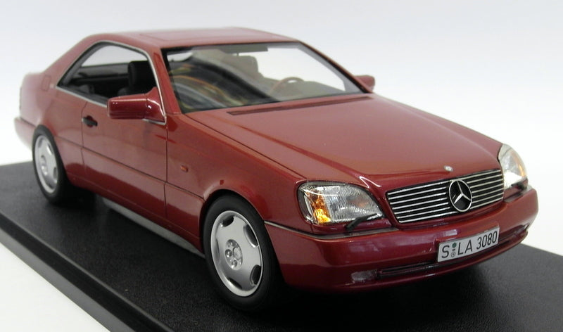 Cult 1/18 Scale Resin - CML 079-3 Mercedes Benz 600 SEC C140 1992 Red