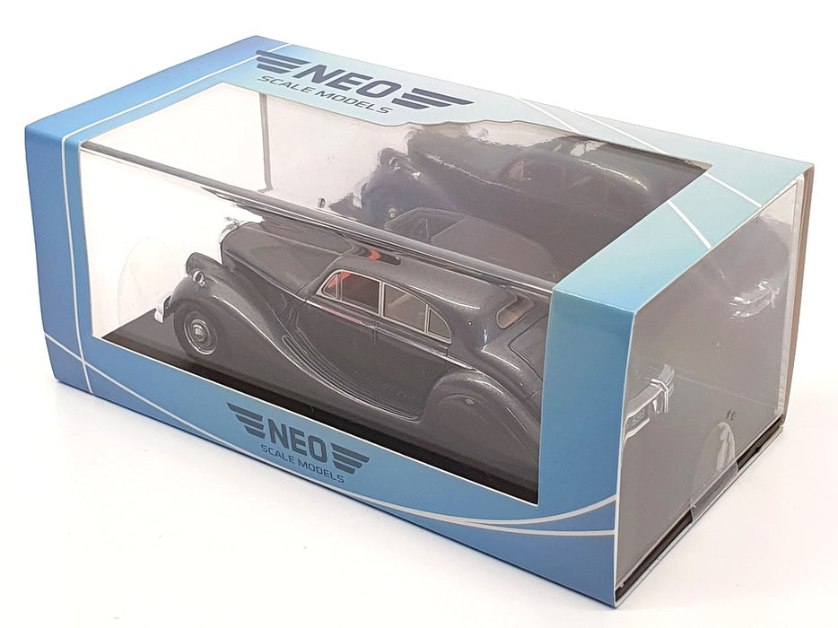 Neo 1/43 Scale Model Car NEO49599 - Jaguar Mk V - Metallic Grey/Black