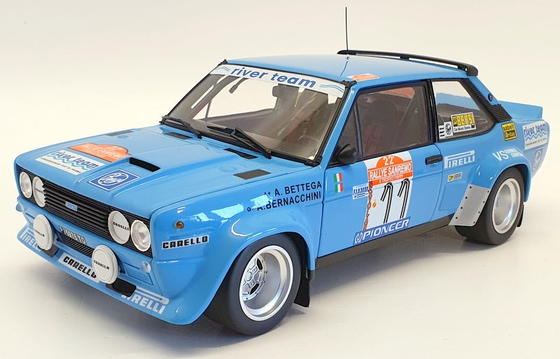 Kyosho 1/18 Scale Model Car 08376C - Fiat 131 Abarth 1983 Sanremo Rally
