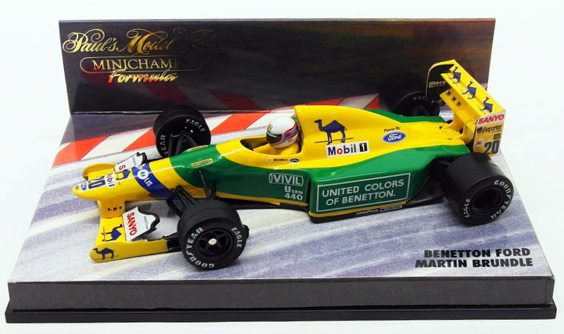 Minichamps 1/43 Scale Model Car 25119 - F1 Benetton Ford - M.Brundle