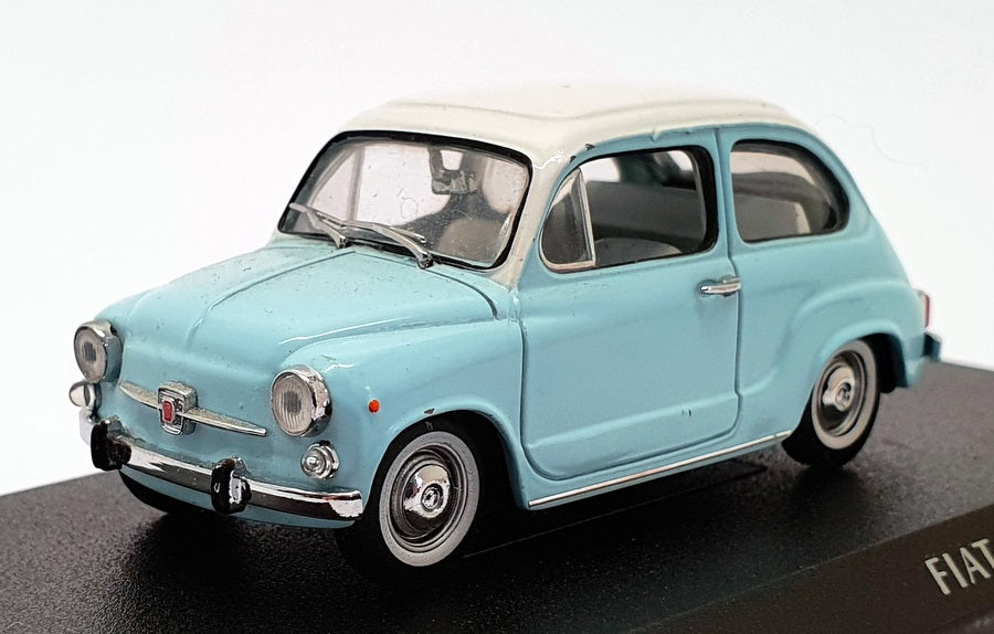 Detail Cars 1/43 Scale Model Car ART315 - 1965 Fiat 600D  - Lgt Blue/White