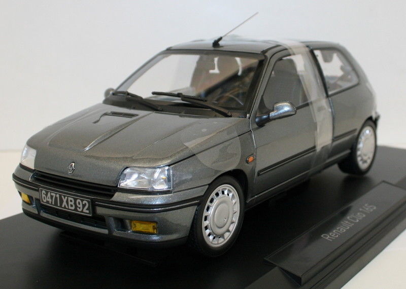 Norev 1/18 Diecast 185234 - 1991 Renault Clio 16S - Tungstene Grey
