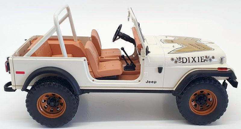 Greenlight 1/18 Scale Model Car 19065 - 1979 Jeep CJ7 Golden Eagle - White