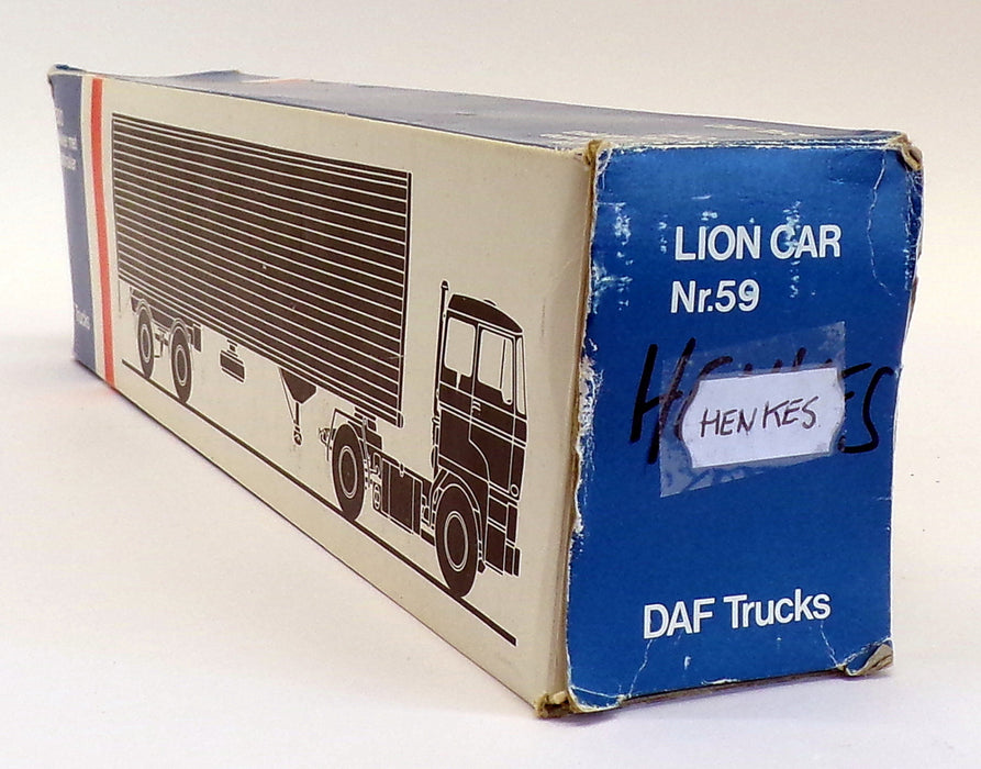 Lion Toys 1/50 Scale No.59 - DAF 2800 Trekker Eurotrailer - Henkes