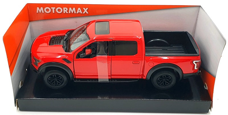 Motormax 1/24 Scale 79344 - 2019 Ford F-150 Raptor Pick Up - Red