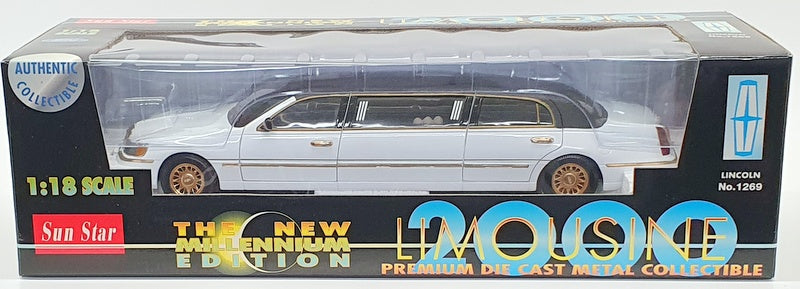Sun Star Models 1/18 Scale 1269 - 2000 Lincoln Limousine New Millennium Edition