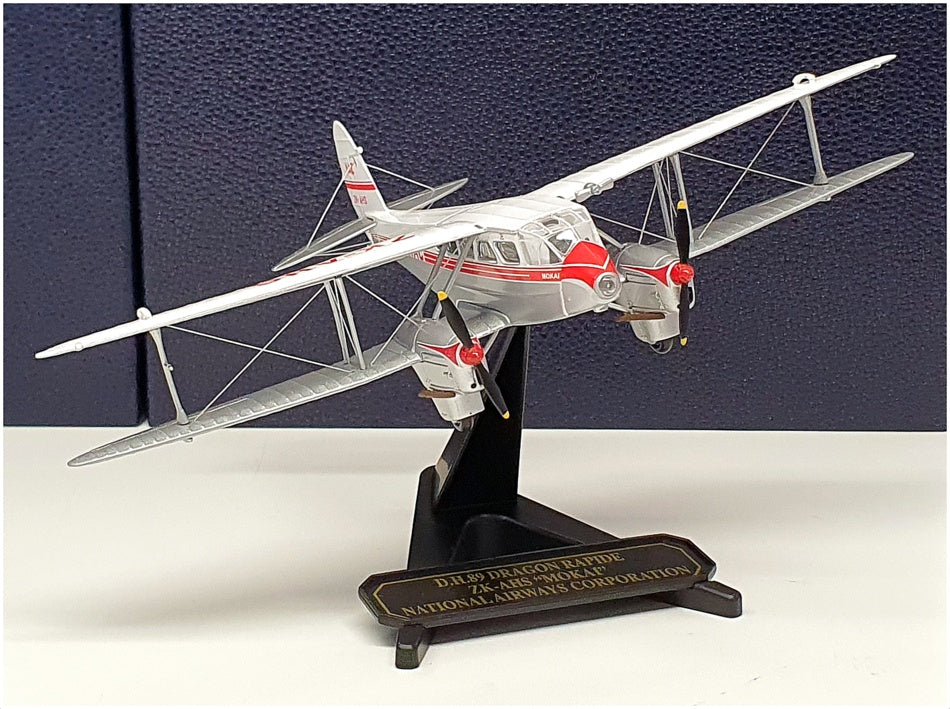 Oxford Diecast 1/72 Scale 72DR011 - DH 89 Dragon Rapide ZK-AHS "Mokai" NAC