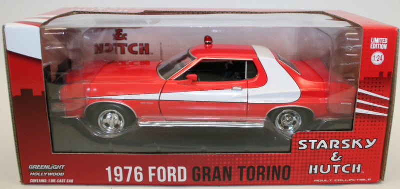 Greenlight 1/24 Scale 84042 - 1976 Ford Gran Torino - Starsky & Hutch Model Car