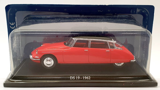 Atlas Editions 1/43 Scale 6164/544 - 1962 Citroen DS 19 - Red/Black