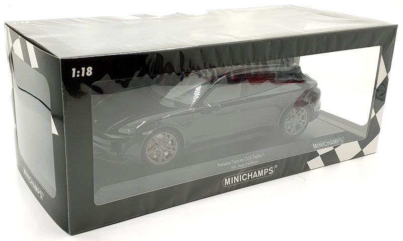 Minichamps 1/18 Scale Diecast 155 069300 Porsche Taycan CUV Turbo S Black