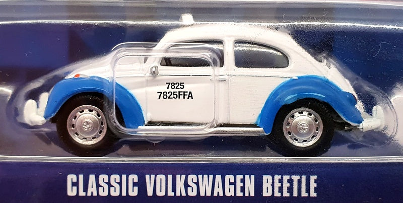 Greenlight 1/64 Scale Model Car 36020-F - Volkswagen Classic Beetle - White/Blue