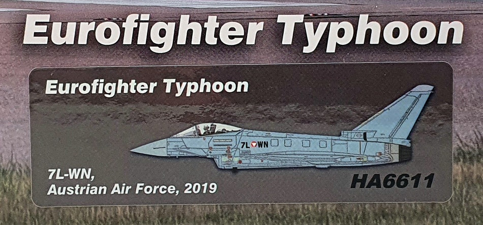 Hobby Master 1/72 Scale HA6611 - Eurofighter Typhoon 7L-WN Austrian AF 2019