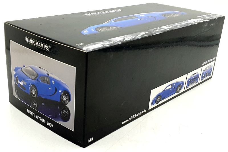 Minichamps 1/18 Scale Diecast 100 110821 Bugatti Veyron 2009 - Lgt Blue/DK blue