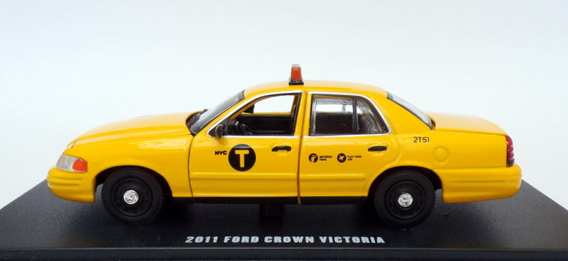 Greenlight 1/43 Scale 86164 - 2011 Ford Crown Victoria Yellow Taxi