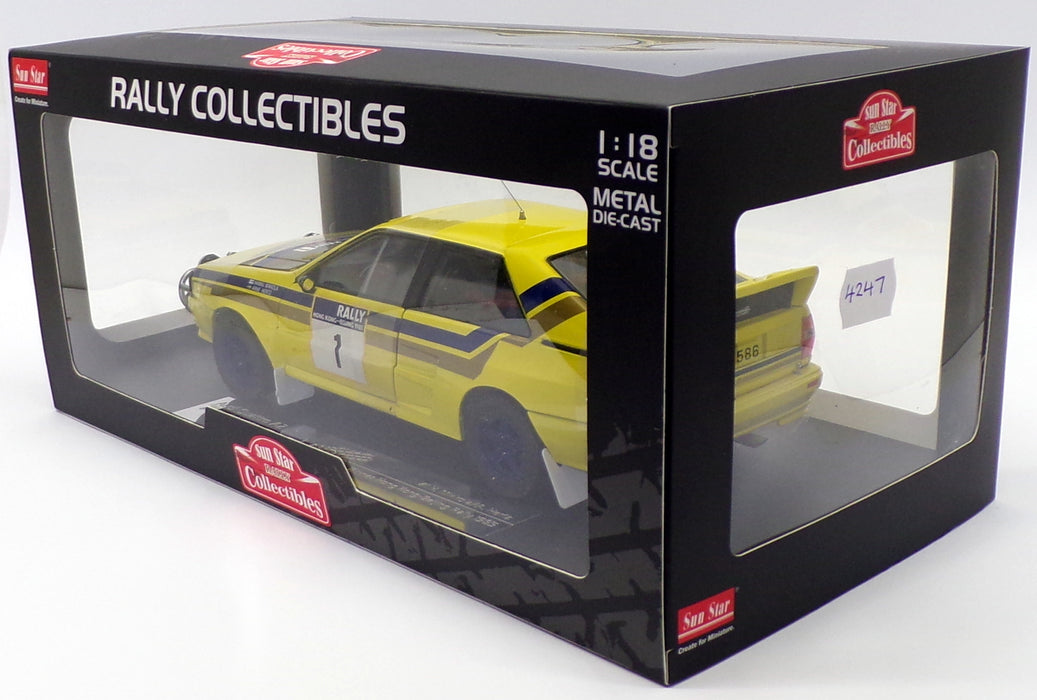 Sun Star 1/18 Scale 4247 - Audi Quattro A2 - 1st Hong Kong-Beijing Rally 1985