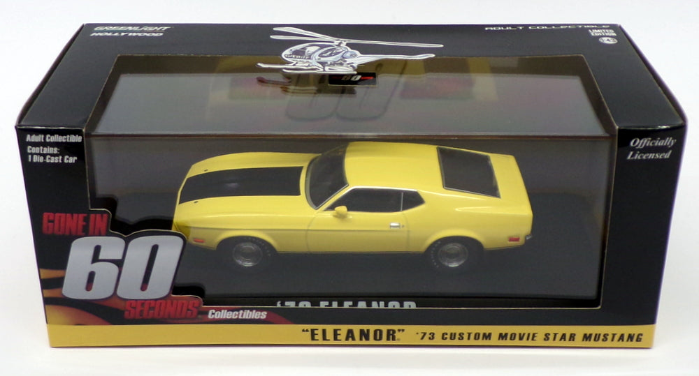 Greenlight 1/43 Scale 86412 - 1973 Ford Mustang Eleanor - Gone In 60 Seconds