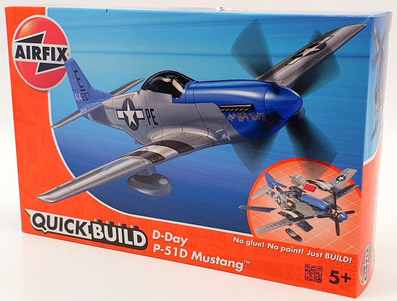 Airfix 21cm Long Model Aircraft J6046 - P-51 D Mustang Quick Build Kit