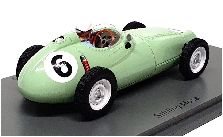Spark 1/43 Scale S5730 - F1 BRM P25 2nd #6 British GP 1959 Stirling Moss - Green