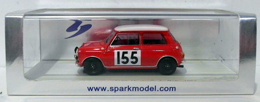 Spark Models 1/43 Scale Resin S1190 - Morris Mini Cooper #155 Monte Carlo 1963