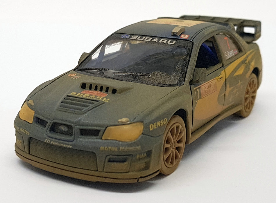 Subaru Impreza WRC 2007 Muddy - Kinsmart Pull Back & Go Metal Model Car