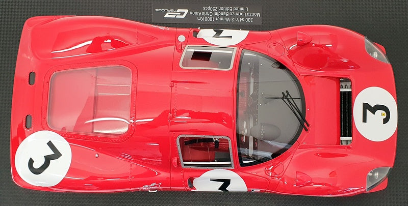 GP Replicas 1/12 Scale Model Car GP12 09A - 1967 Ferrari 330 P4 #3 Winner 1000km